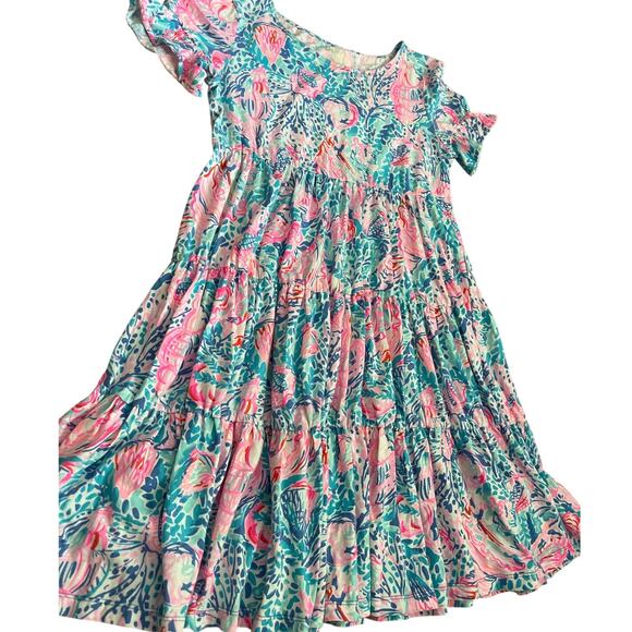 Lilly Pulitzer Jodee Swing Drewss in Shellobration Pink Size XXS - Picture 4 of 11